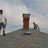 Chimney rebuild complete with stainless steel chimney cap